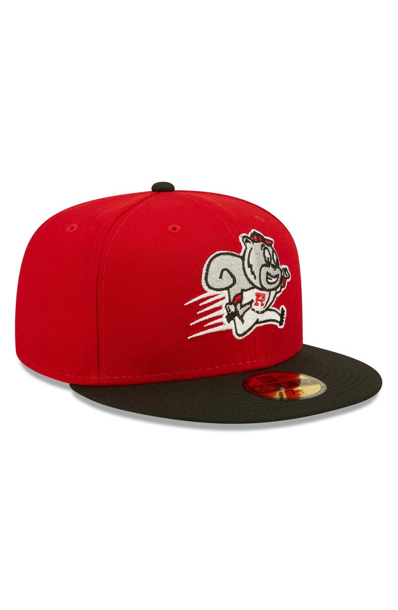 New Era Men's New Era Red Richmond Flying Squirrels Theme Night 59FIFTY Fitted Hat, Alternate, color, Red