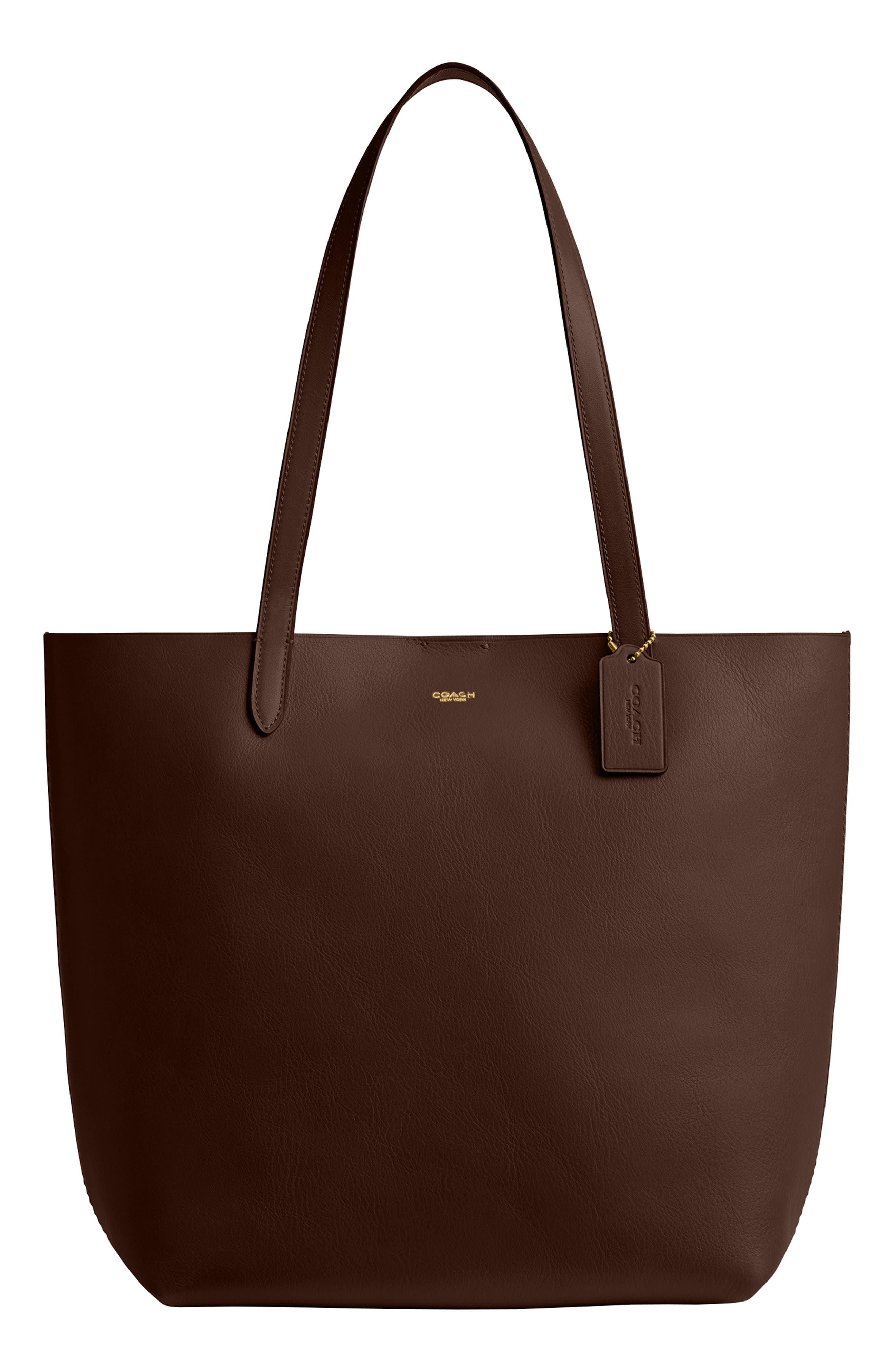 COACH manhattan natural grain leather tote (Women) | Nordstrom