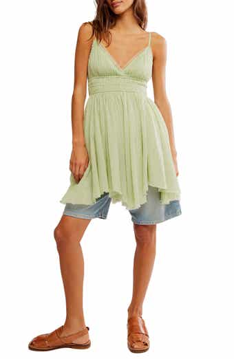 Free People Delia Asymmetric Raw Hem Cotton Dress