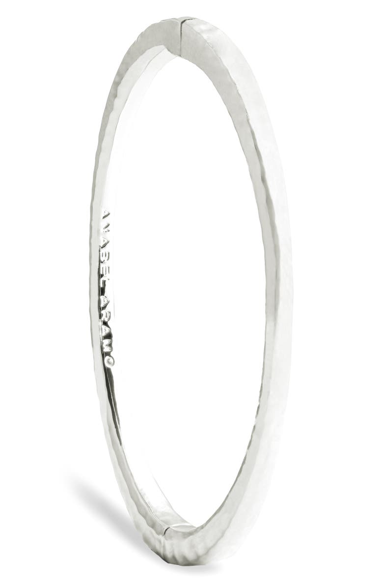 Anabel Aram Jewelry Farrier Thin Hinged Bangle, Alternate, color, Silver