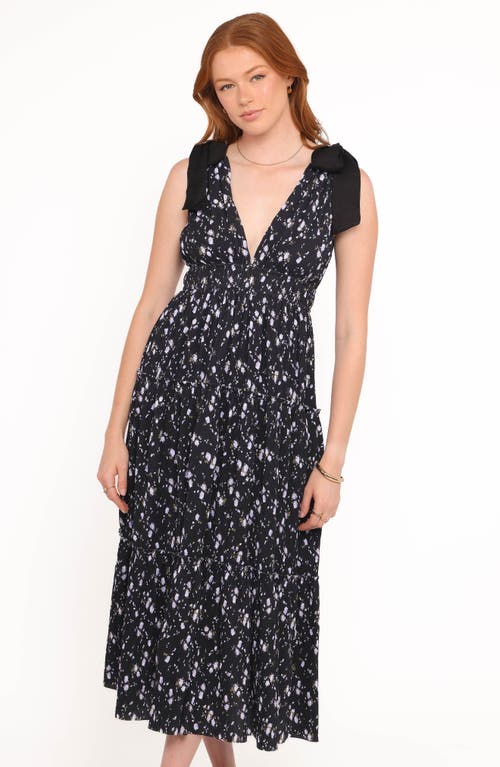 Petal And Pup Petal & Pup Adeline Floral Shirred Dress In Black