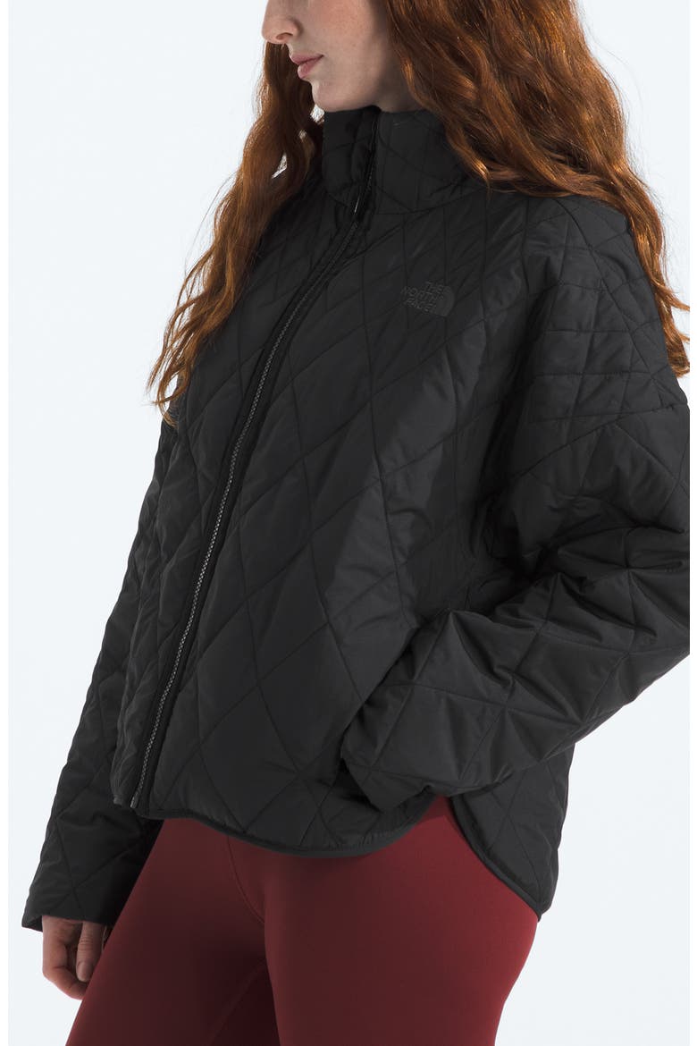 Diamond Peak Water Repellent Quilted Jacket, Alternate, color, TNF BLACK