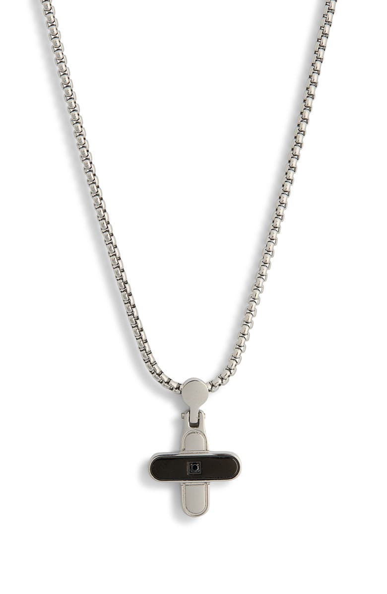 EYE CANDY LOS ANGELES Men's Miguel Cross Pendant Necklace, Main, color, Silver