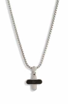 EYE CANDY LOS ANGELES Men's Miguel Cross Pendant Necklace
