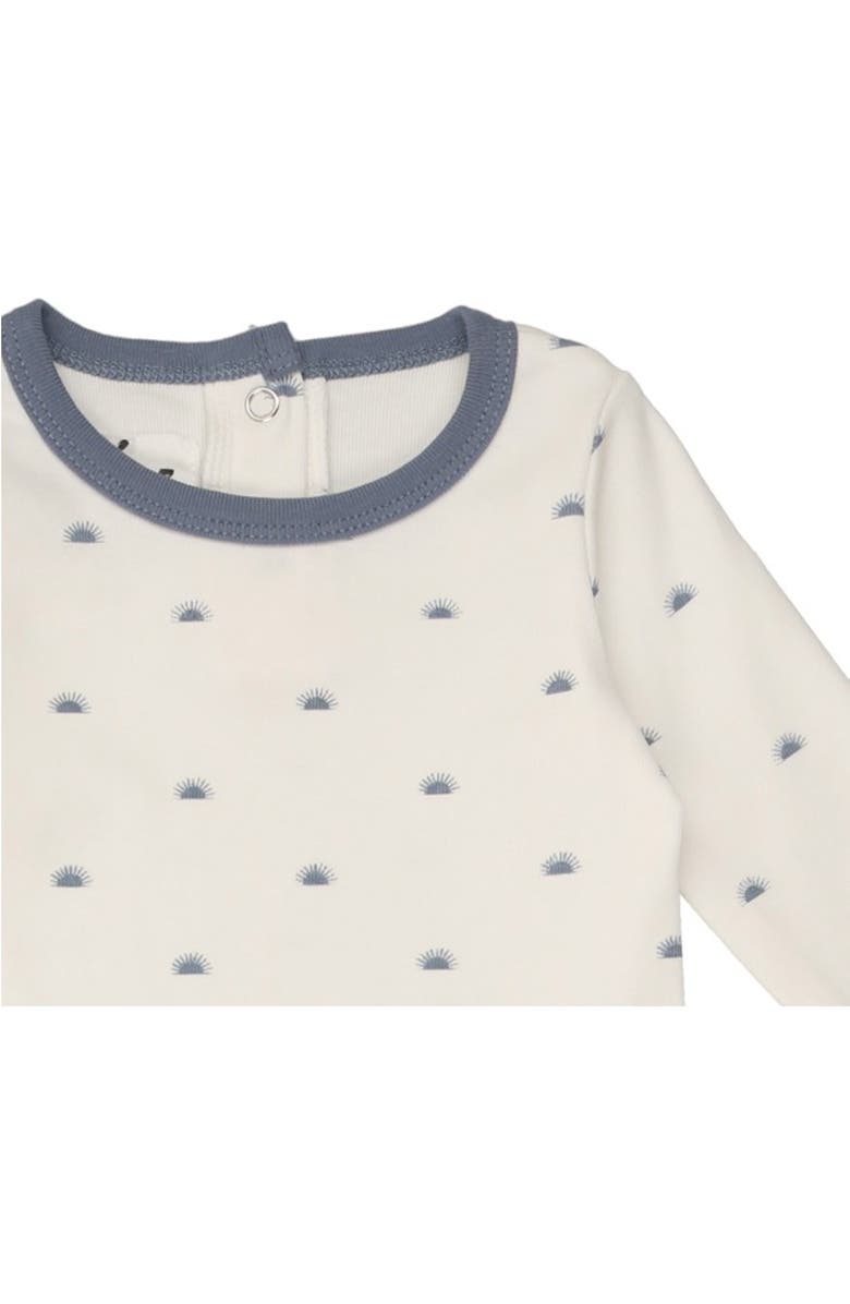 Manière Sun Print Cotton Knit Top & Leggings, Alternate, color, White/Blue