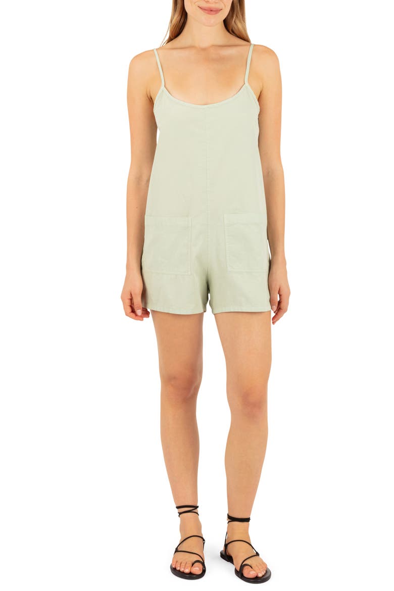 Wavy Days Romper, Main, color, SEAFOAM