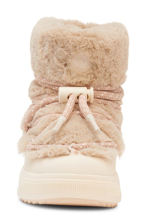 Moncler Mon Altive Faux Fur Snow Boot In Multi