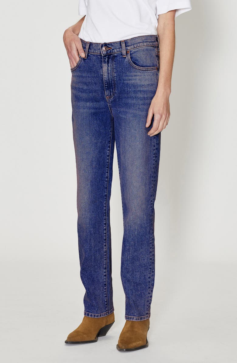 LE JEAN Easy Slim Mid Rise Jeans, Main, color, 