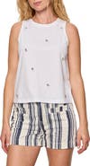 Sanctuary Campari Embellished Organic Cotton Tank