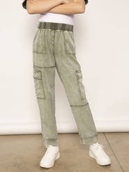 Central Park West Beck Tencel Cargo Trouser