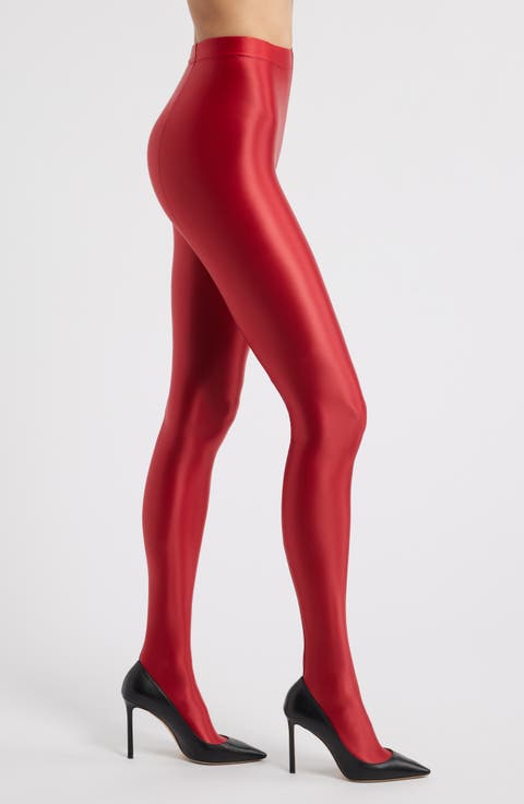 Mercury Shiny Opaque High Waist Tights