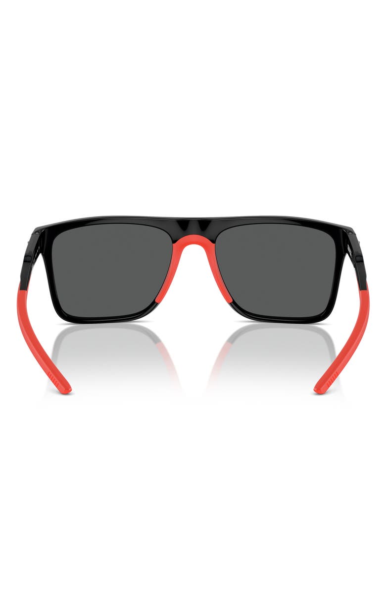 Scuderia Ferrari x Scuderia Ferrari 58mm Square Sunglasses, Alternate, color, Black