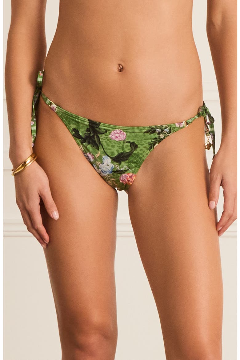 Classic Felicity Tie Side Pant Bikini Bottom, Main, color, Green
