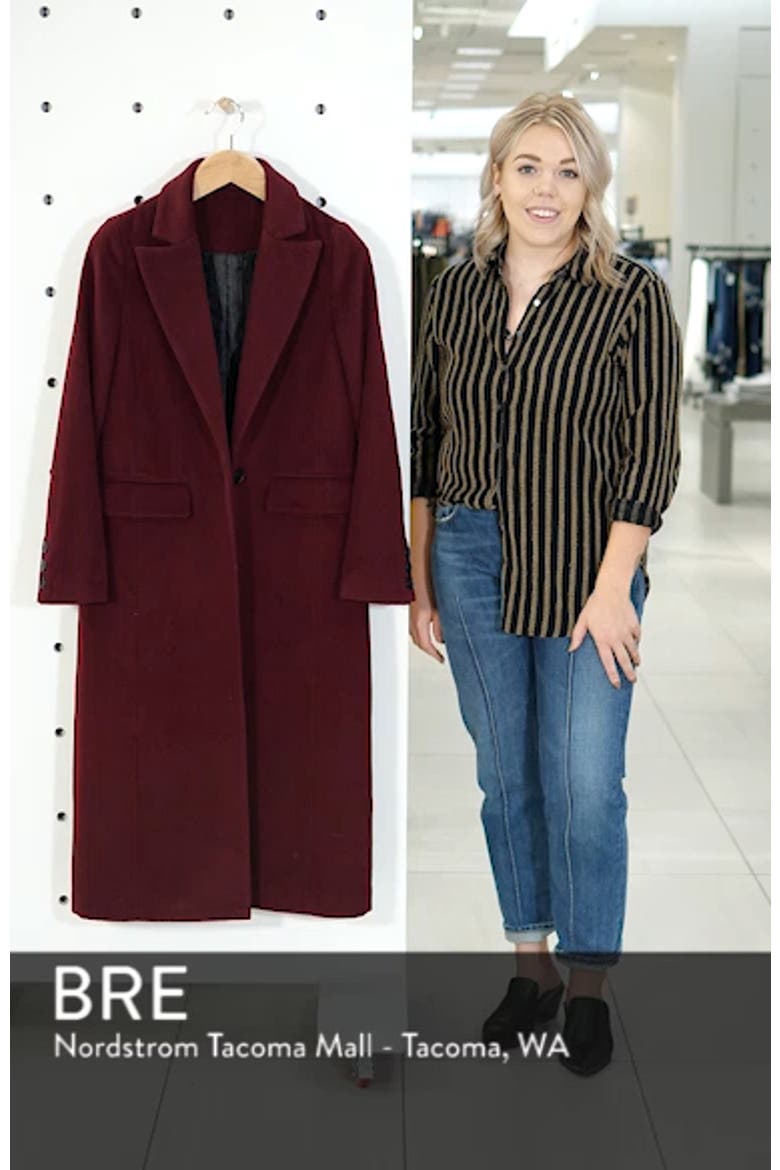 Wool Blend Menswear Coat video