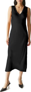 Michael Stars Randi Sleeveless V-Neck Midi Dress