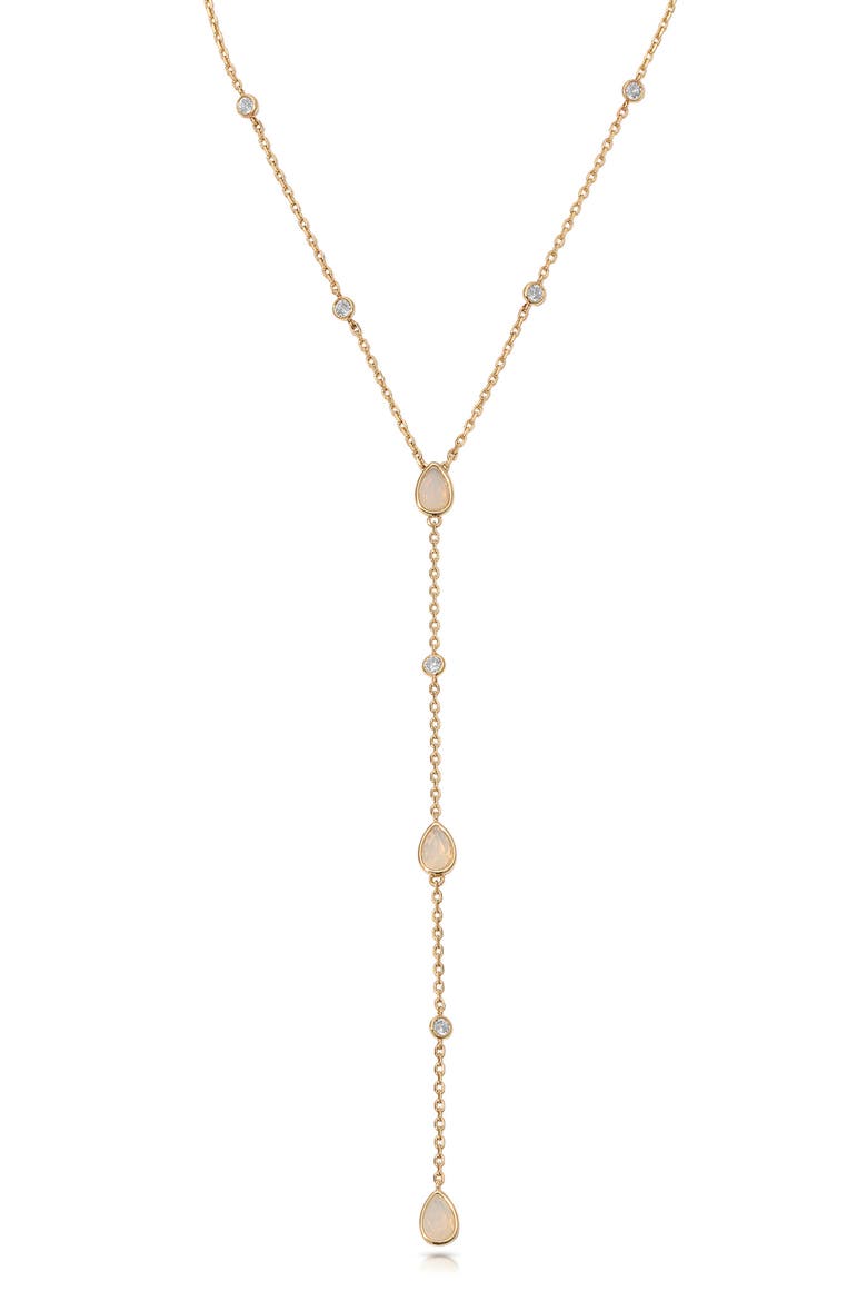 Dewdrop Y-Necklace, Alternate, color, OPAL