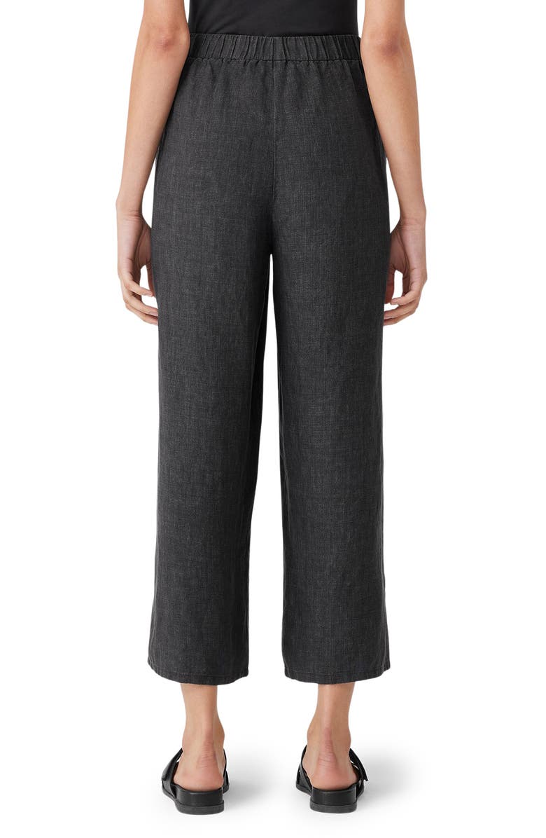 Eileen Fisher Organic Linen Crop Wide Leg Pants, Alternate, color,