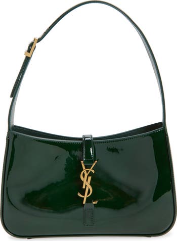 Saint Laurent Small Le 5 À 7 Patent Leather Shoulder Bag