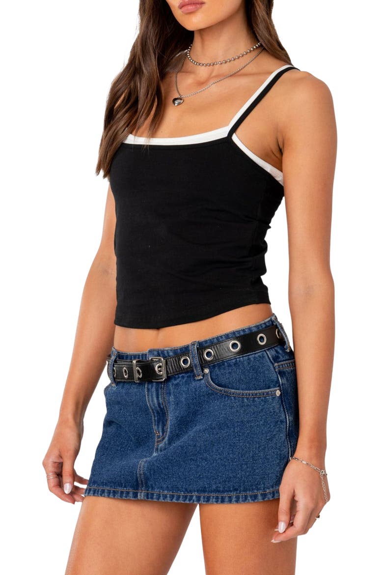 Layered Camisole, Alternate, color, BLACK-AND-WHITE