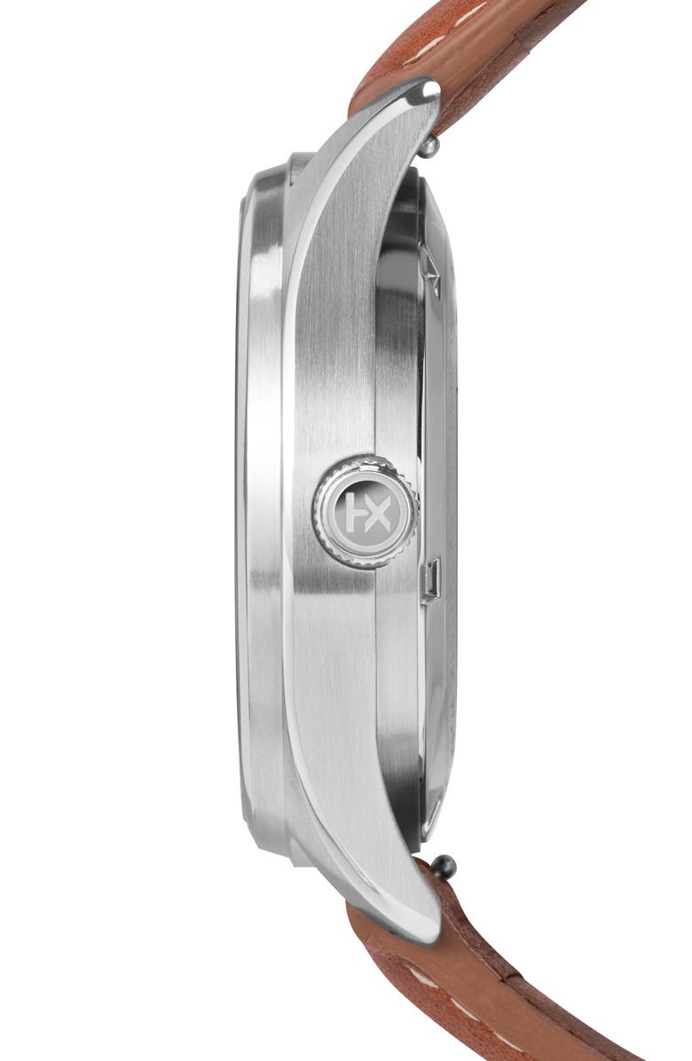 Timex<sup>®</sup> Waterbury Traditional Leather Strap Watch, 42mm, Alternate, color, 