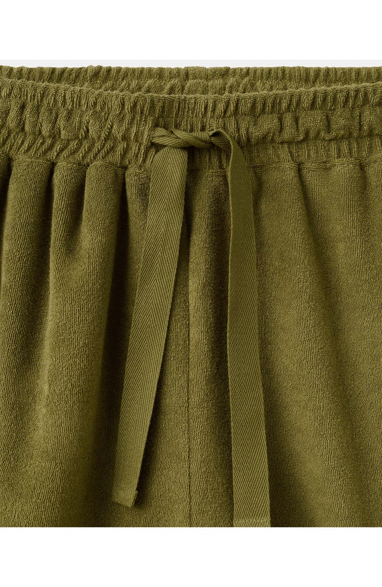 MANGO Cotton Blend Terry Shorts, Alternate, color, 