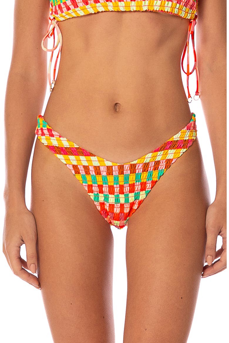 Golden Gambit Splendor Reversible Bikini Bottoms, Main, color, RED
