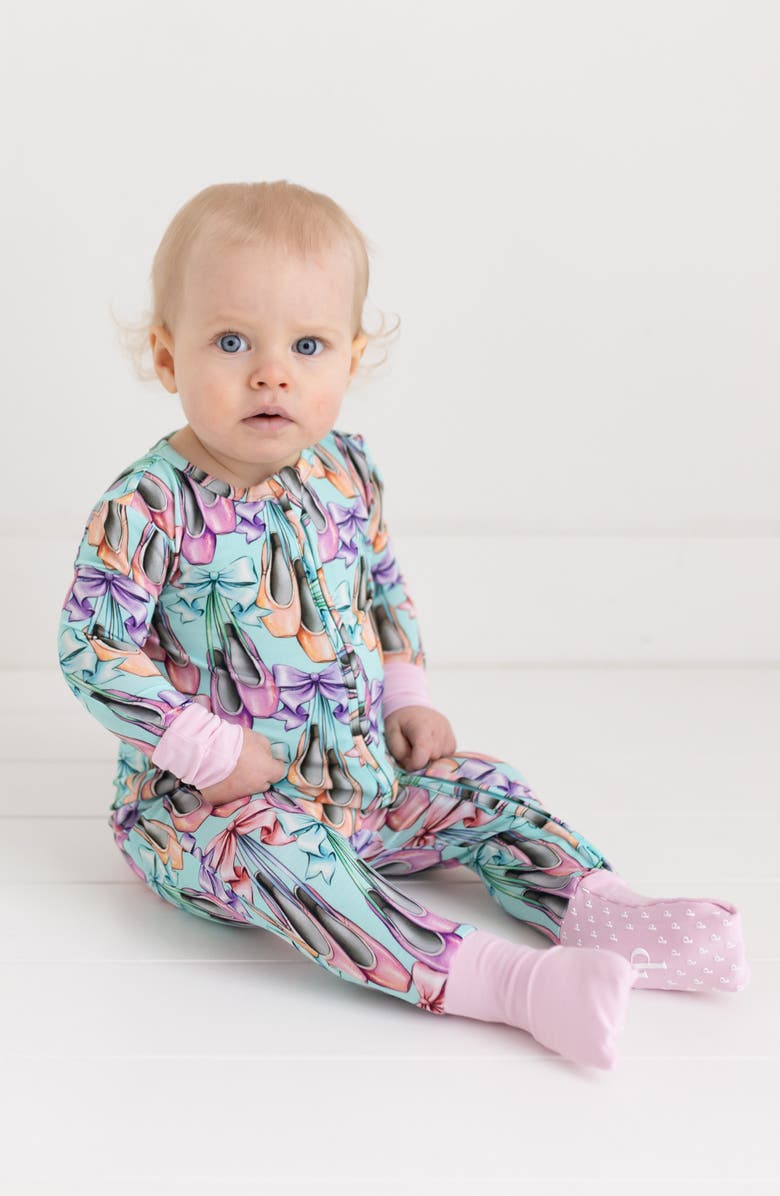 Posh Peanut Irina Fitted Convertible Footie Pajamas, Alternate, color, 