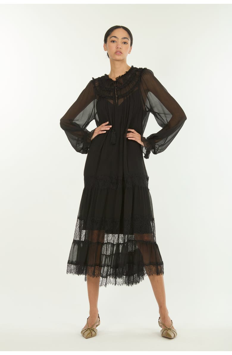 SECRET MISSION Bree Maxi Dress, Alternate, color, Black