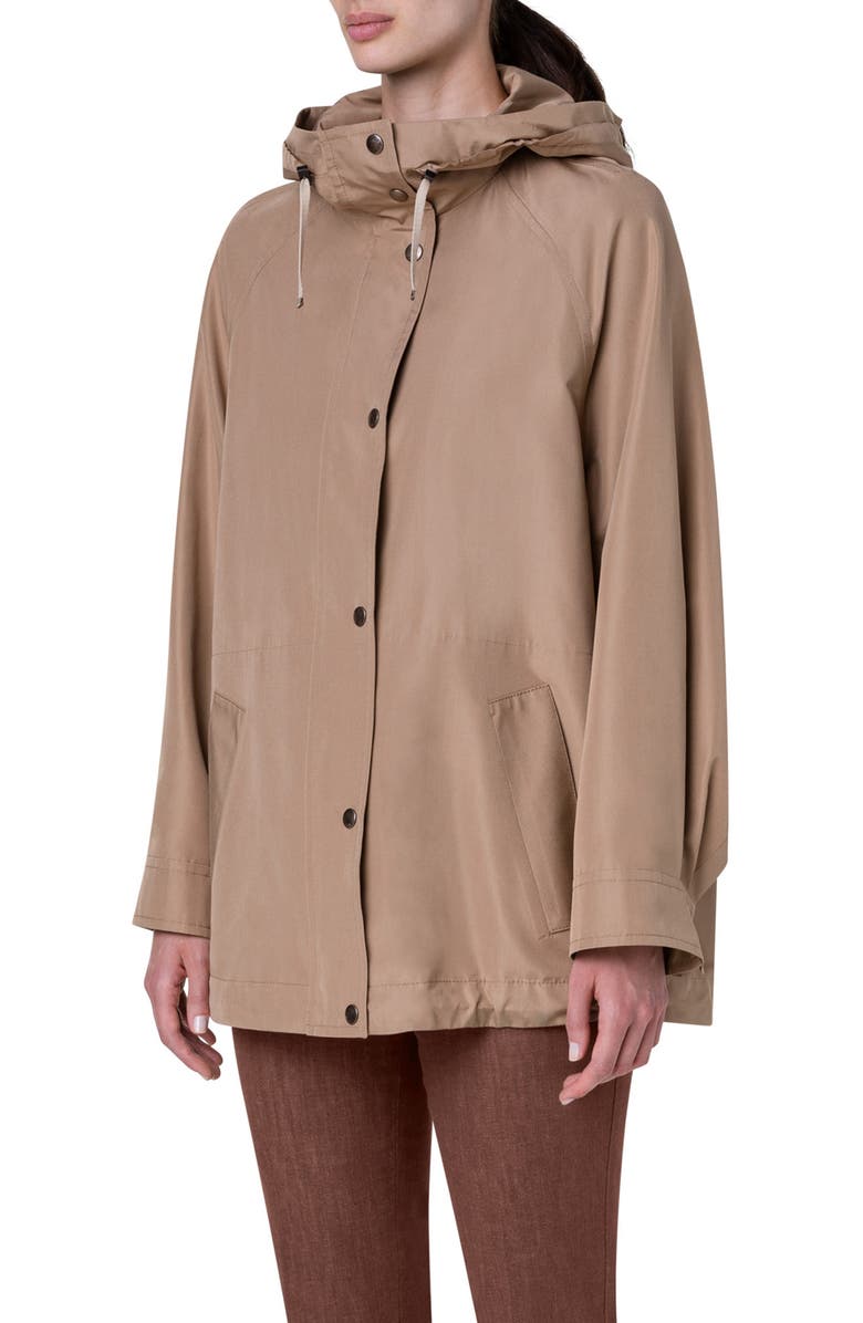 Akris Water Repellent Silk Taffeta Jacket, Alternate, color,