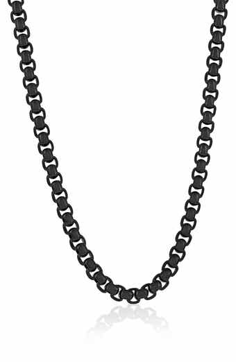 Men's Round Box Chain Necklace