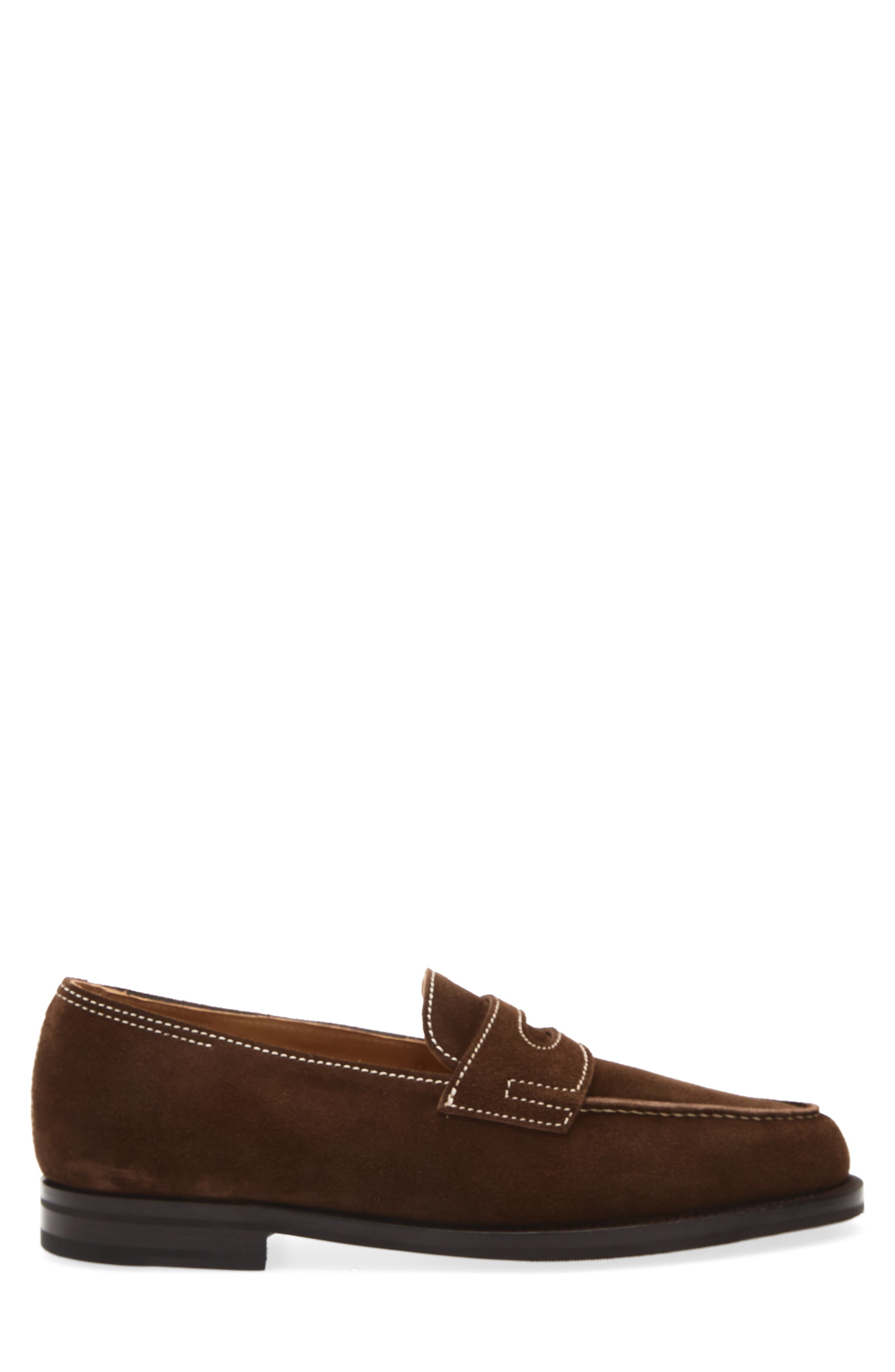 John Lobb Lopez Penny Loafer, Alternate, color, 2Y-Dark Brown