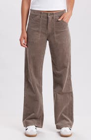SUPPLIES BY UNIONBAY Marcie High Waist Wide Leg Corduroy Pants