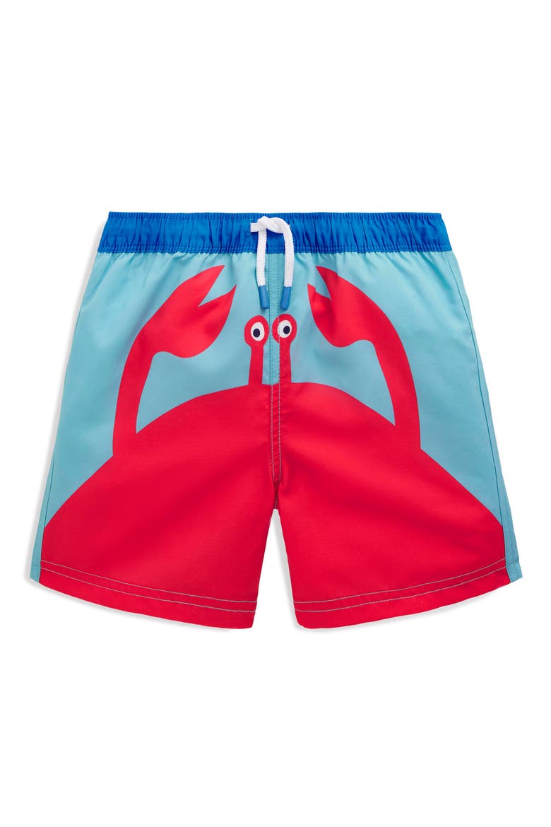 Kids' Print Swim Trunks, Main, color, CRAB