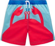 Mini Boden Kids' Print Swim Trunks