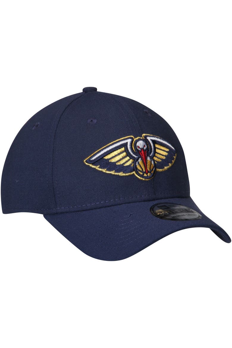 Men's New Era Navy New Orleans Pelicans Team Classic 39THIRTY Flex Hat, Alternate, color, Navy