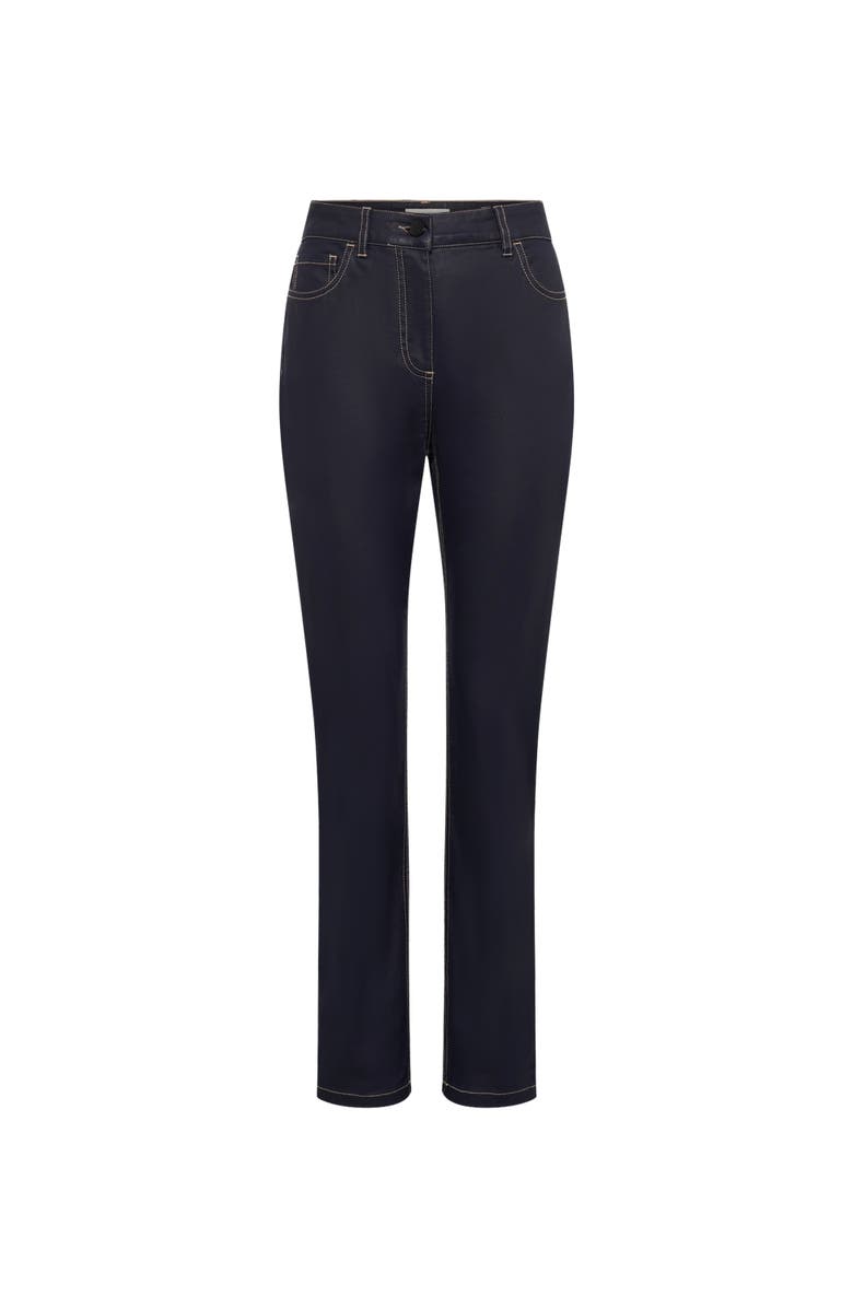 GERARD DAREL Aya Coated Slim Jeans, Alternate, color, Navy Blue