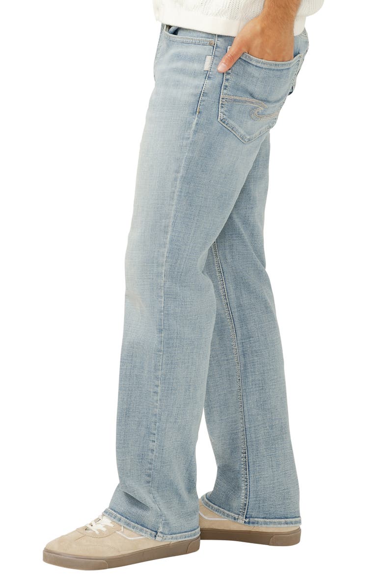 Silver Jeans Co. Zac Relaxed Fit Straight Leg Jeans, Alternate, color, Laguna