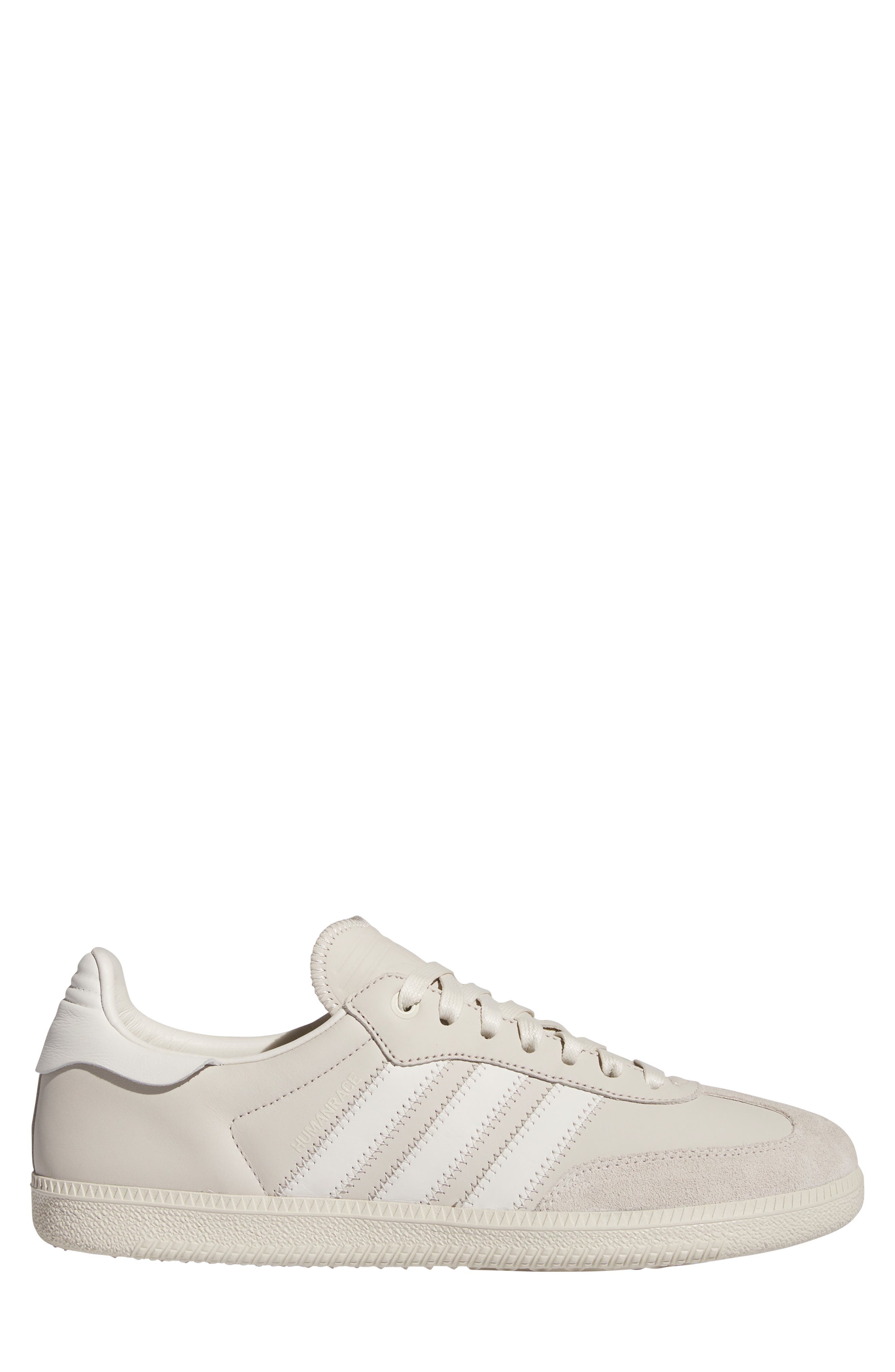 adidas Humanrace Samba Low Top Sneaker, Alternate, color, Cloud White/ Aluminum