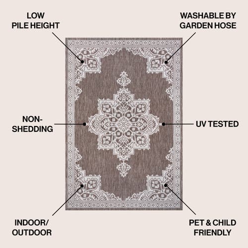 Jonathan Y Arden Vintage Casual Medallion Indoor/outdoor Area Rug