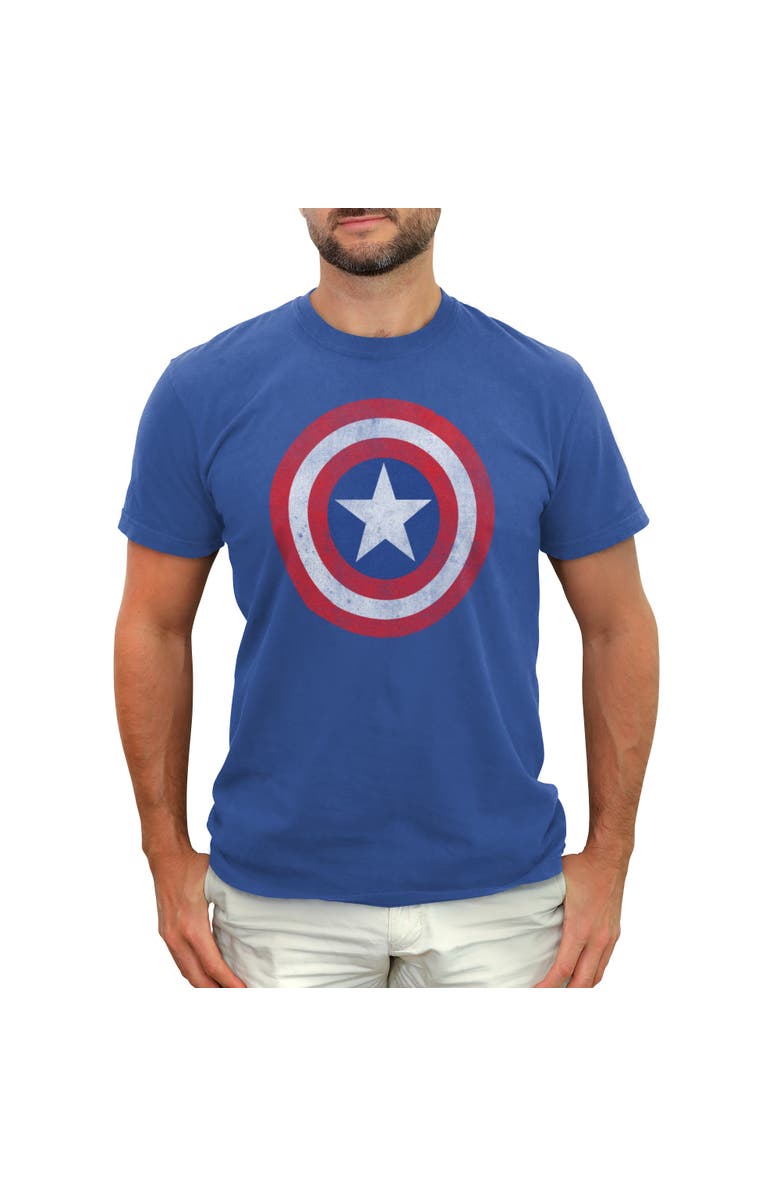Marvel Men's Marvel Captain America Classic Shield  Graphic T-Shirt, Main, color, Royal Blue