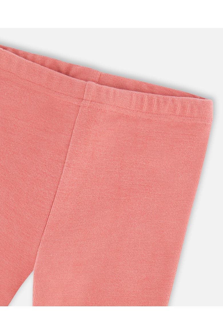 Little Girl's Super Soft Rib Leggings Pink, Alternate, color, Tea Rose