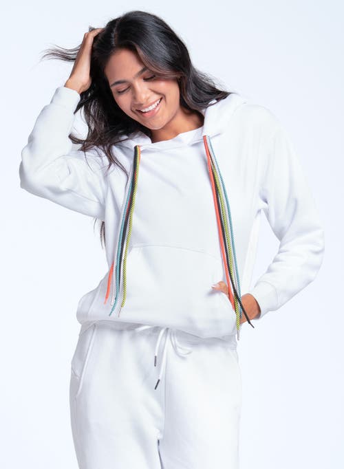 Lucky in Love Chroma Cord Hoodie in White  product
