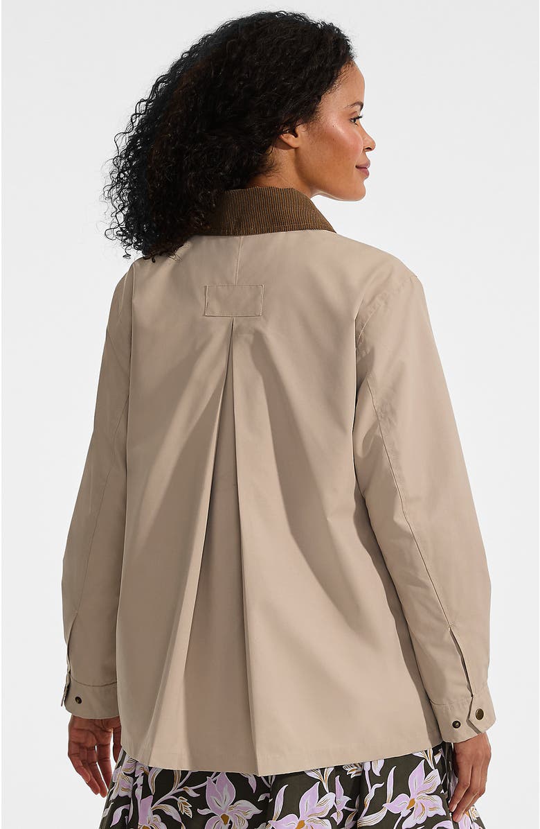 Lands' End Waxed Barn Jacket, Alternate, color, Soft Almond