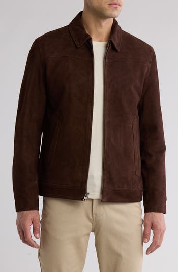 【2plan】Suede strap racer jacket Slate & Stone Suede Zip Racer Jacket | Nordstromrack