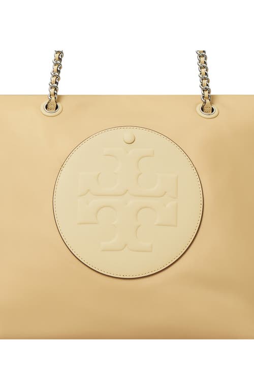 Tory Burch Ella Chain Zip Tote In Nude