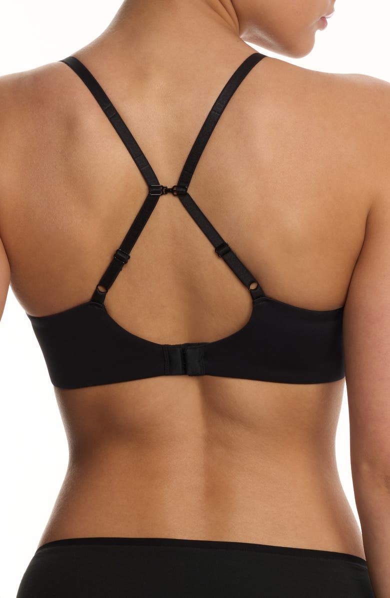 Natori EverFit Seamless Convertible T-Shirt Bra, Alternate, color, Black