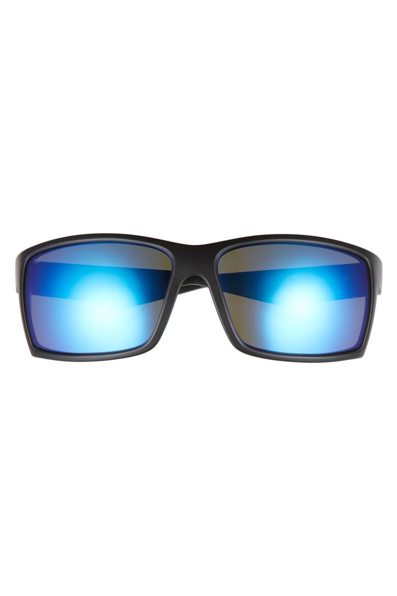 Reefton 65mm Polarized Sunglasses, Alternate, color, BLACKOUT/ BLUE MIRROR