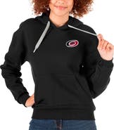 ANTIGUA Women's Antigua Black Carolina Hurricanes Primary Logo Victory Pullover Hoodie