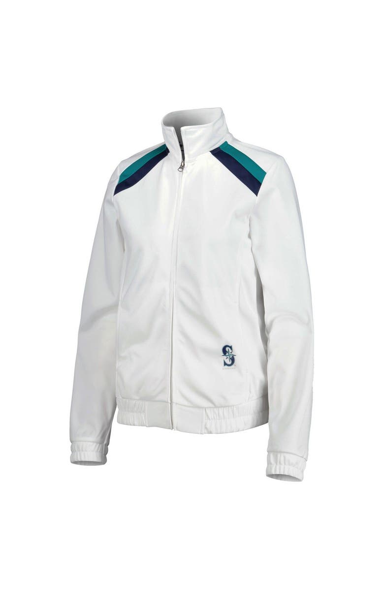 G-III 4HER BY CARL BANKS Women's G-III 4Her by Carl Banks White Seattle Mariners Red Flag Full-Zip Track Jacket, Alternate, color, White
