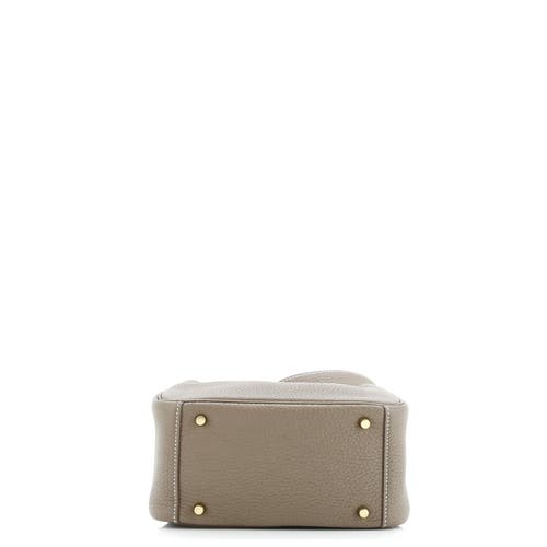 Pre-owned Hermes Hermes Lindy Bag Clemence Mini In Brown